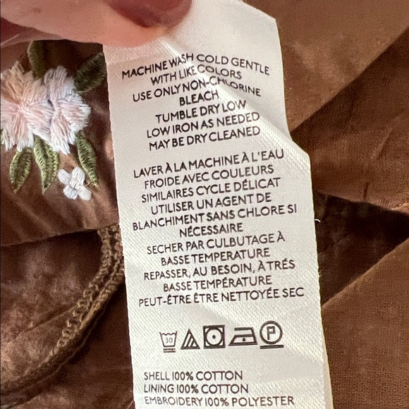 Free People Brown Floral bustier Crop Top sz M - Picture 9 of 10